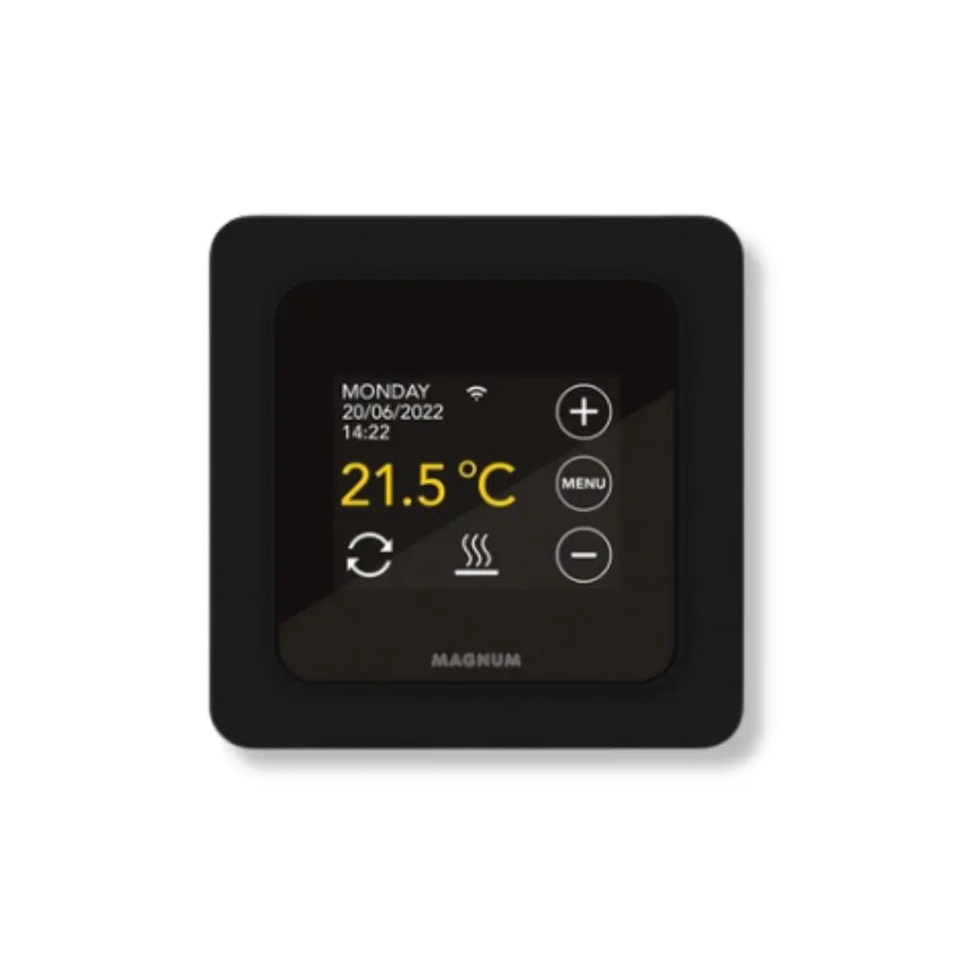 Magnum wifi thermostaat zwart voor elektrische vloerverwarming