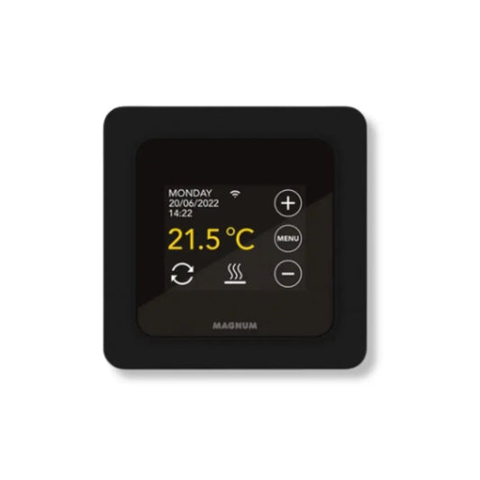 Magnum wifi thermostaat zwart voor elektrische vloerverwarming