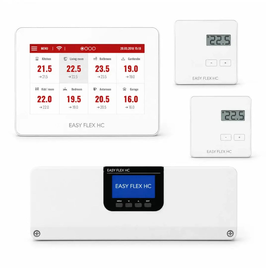 Robot Easy Flex H&C bedraad pakket met WiFi, incl. master, 2 thermostaten en WiFi-module – 649410