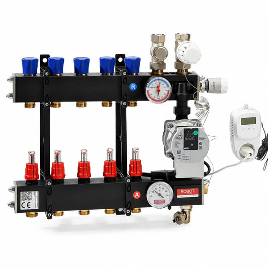 Robot Hybride LTVC vloerverwarming verdeler inclusief Wilo pomp