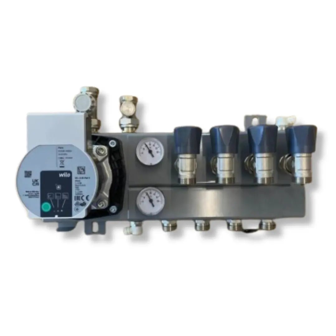 Vloerverwarming verdeler staal compact