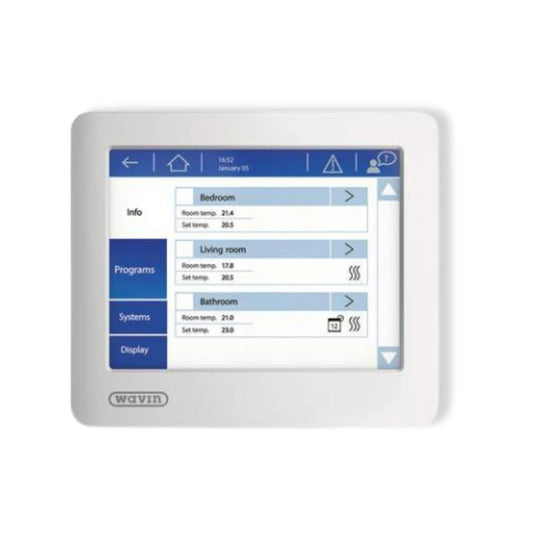 Wavin Sentio LCD display voor vloerverwarming regeling