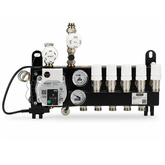 Robot Stads PRO Vloerverwarming Verdeler Staal | Met Wilo Para Pomp