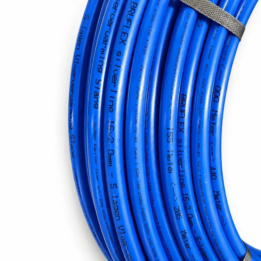 Bruflex Silverline 5-laags Vloerverwarmingsbuis PE-RT/EVOH | 500 mtr, Ø20x2 op Haspel