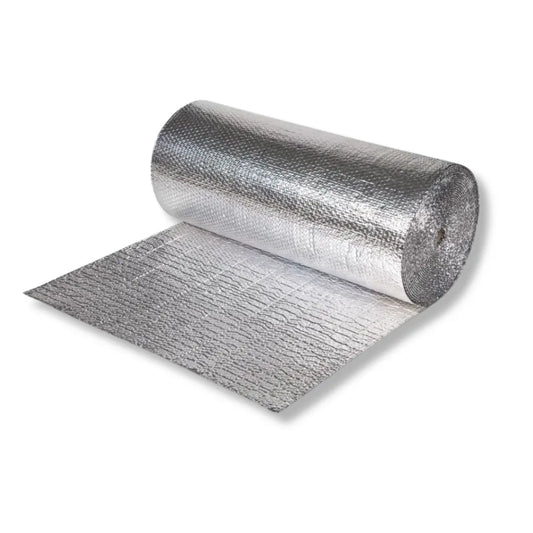 Isolatiefolie aluminium 6mm 25 meter met overlap