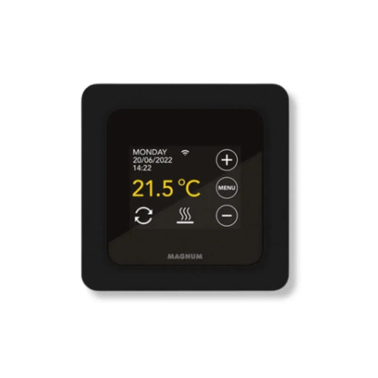 Magnum wifi thermostaat zwart voor elektrische vloerverwarming