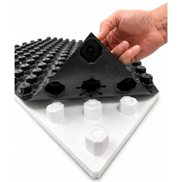 NopFloor 30 Noppenplaat Vloerverwarming 30mm Isolatie | HOH 5cm, 1,12 m² per Plaat
