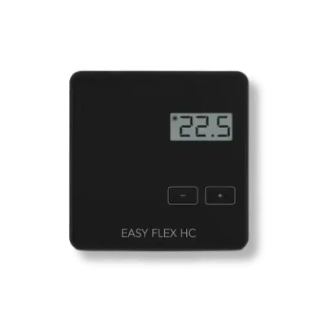 Robot Easy Flex H&C bedrade thermostaat met LCD zwart
