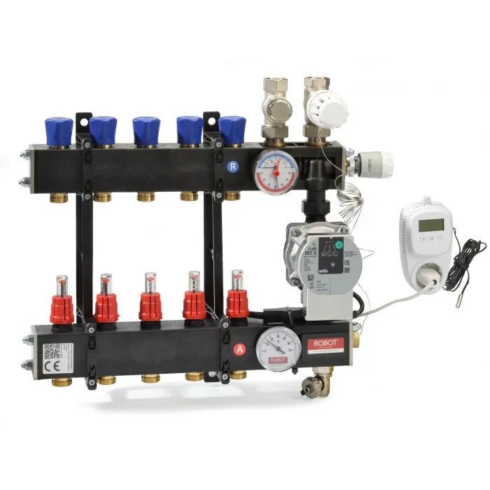 Robot Hybride LTVC vloerverwarming verdeler inclusief Wilo pomp