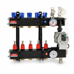 Robot LTV composiet vloerverwarming verdeler inclusief Wilo pomp
