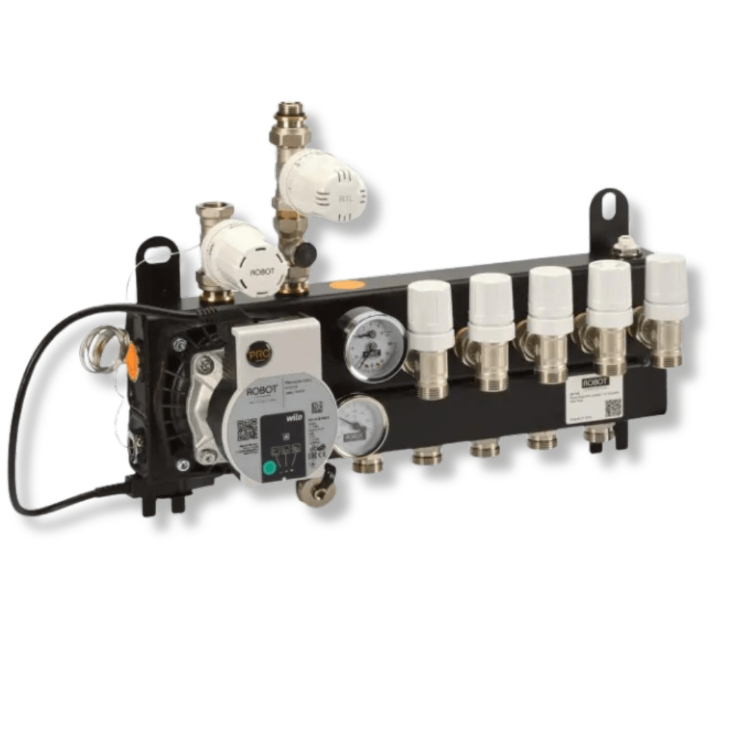 Robot Stads PRO vloerverwarming verdeler T2 inclusief Wilo Para pomp
